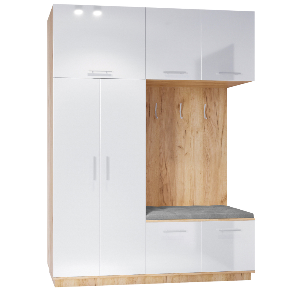 гардероб десен creon 1 craft златисто бяло гланц