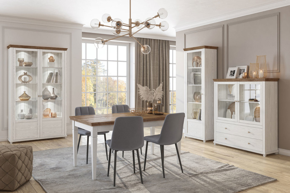 трапезария tevora 4 абиско ясен dab lefkas