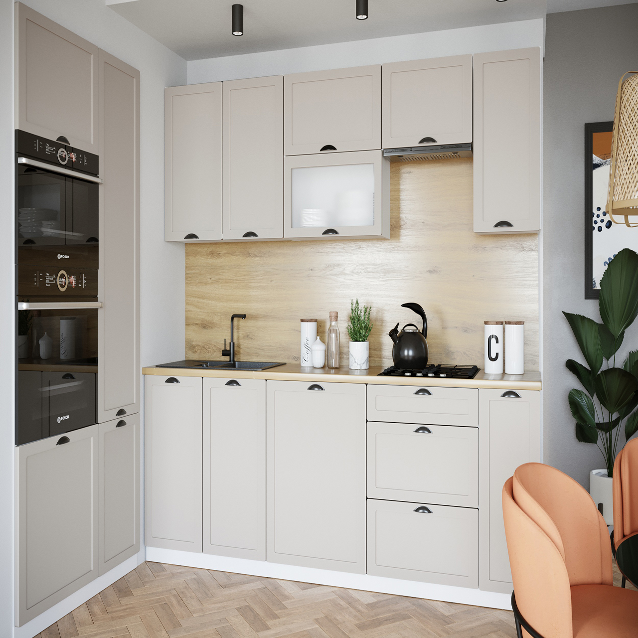 Кухня ADELINE 1 кафе мат