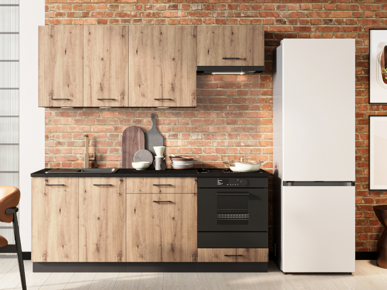 Кухня Елън 1 Графит Дъб Артисан