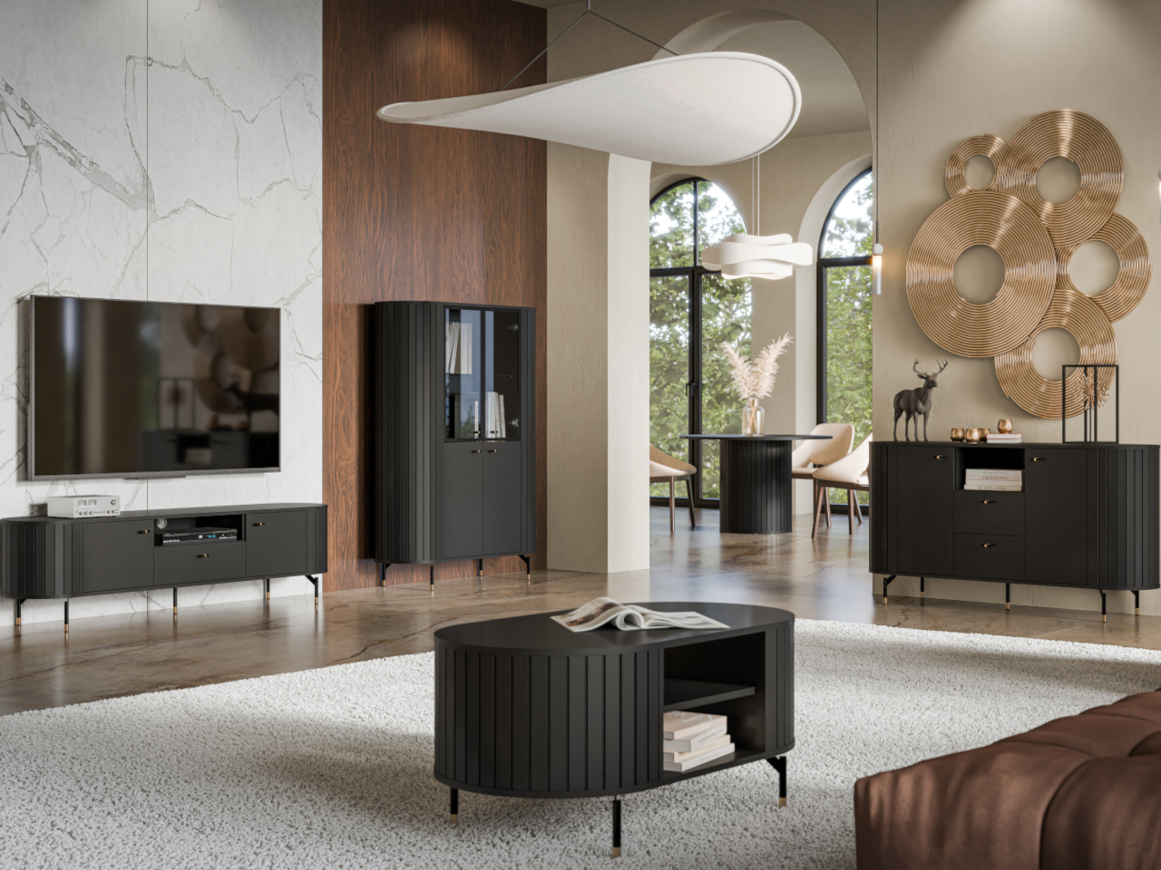 ДАНТЕ 1 черно холно обзавеждане