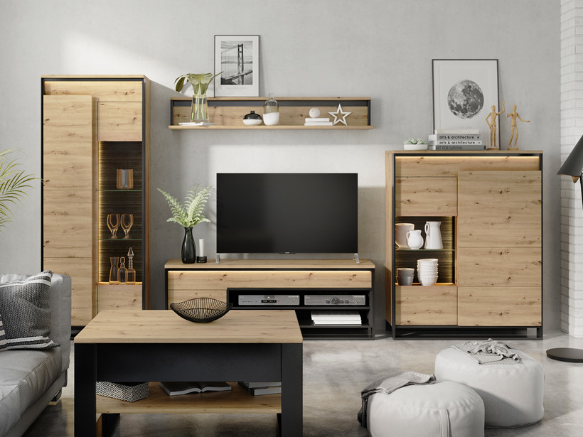 Мебели за хол Quant Artisan в черно