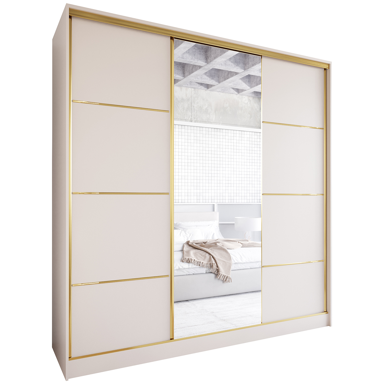 гардероб trivi 180 200 кашмир злато2