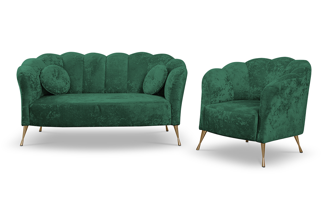 Диван 2+1 ADRIA еврика 2121 черен