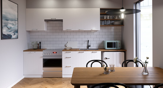 Отворена кухня - как да подредим пространство, което съчетава функционалност с хол?