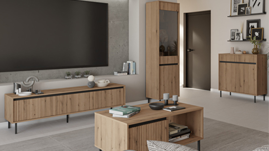 Мебели за хол в цвят дъб – как да ги подредим?